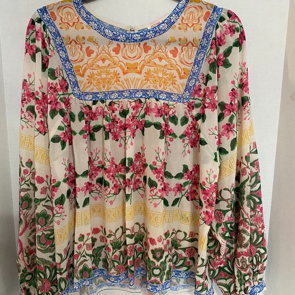 Flying Tomato Tops - Flying Tomato Large Flowing Blouse